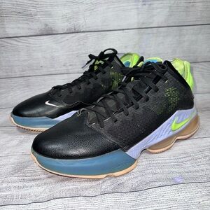 Nike LeBron XIX 19 Black, Ghost Green, Purple Pulse Basketball size 14 M